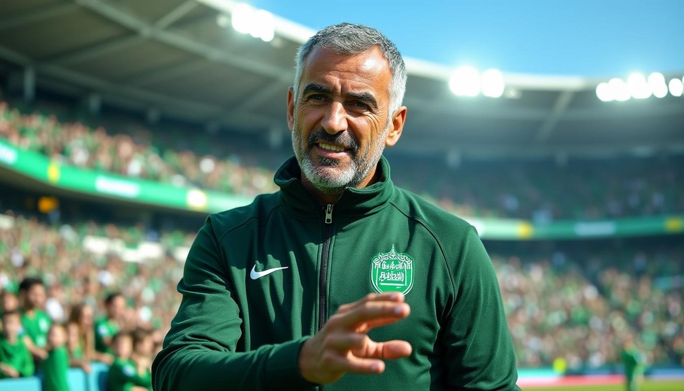 découvrez le nouvel entraîneur de l'équipe d'arabie saoudite pour la coupe du monde 2026, succédant à hervé renard, et les ambitions de la sélection saoudienne pour la compétition.