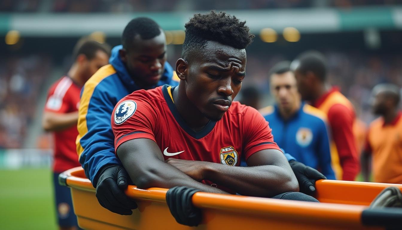 ekitike quitte le terrain en larmes sur civière, suscitant une grande inquiétude quant à son retour avant la fin de la saison et la coupe. découvrez les dernières informations sur son état et les conséquences pour son équipe.
