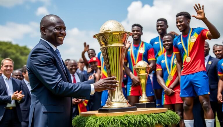 le président de la rd congo annonce des récompenses exceptionnelles pour ses joueurs suite à une performance mémorable en football, saluant leur talent et leur engagement.