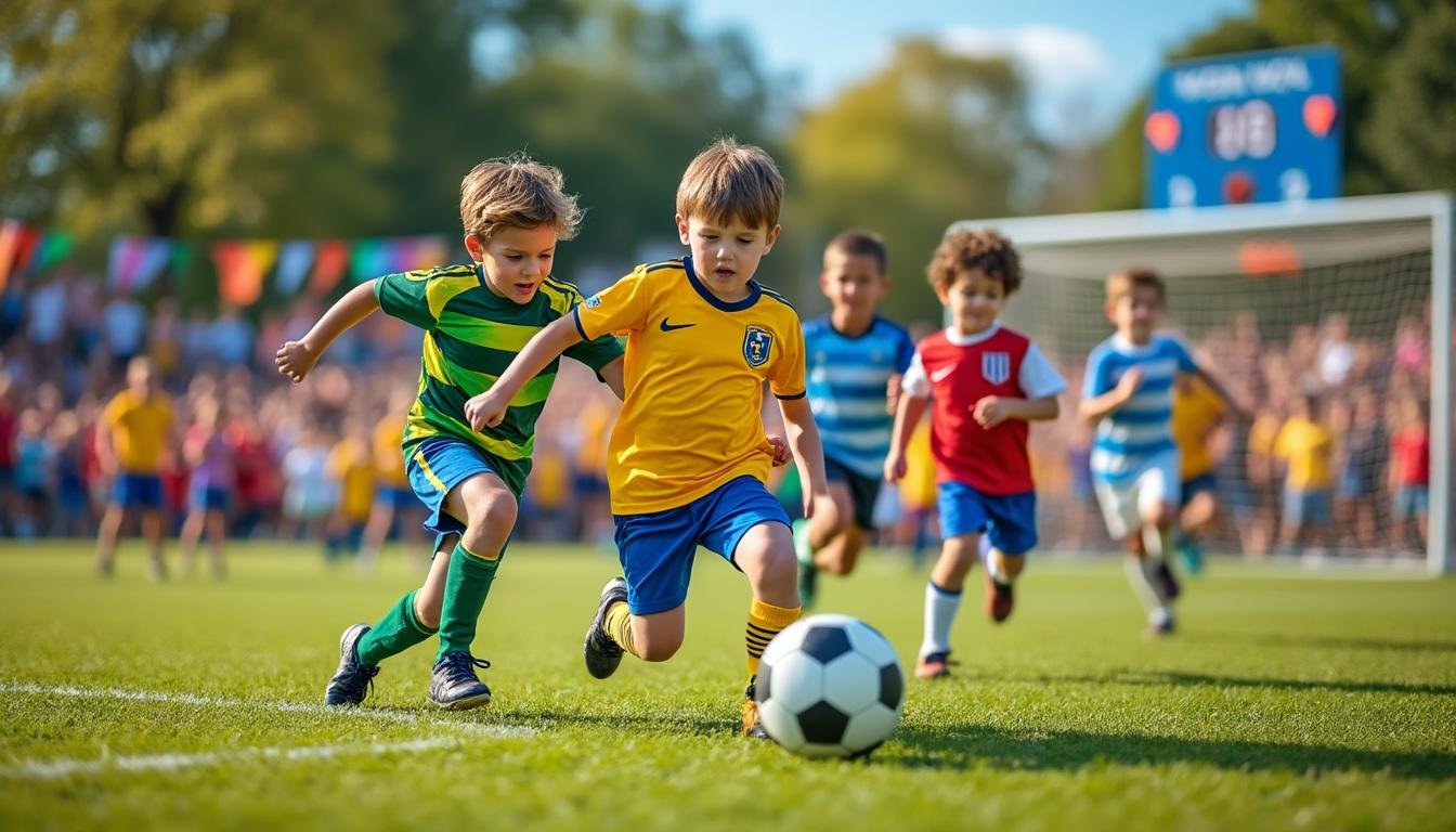 découvrez comment des écoliers passionnés de football se transforment en champions en participant à leur propre coupe du monde, un événement sportif plein d'émotions et de fair-play.